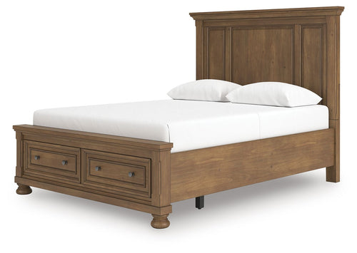 Feddinger - Panel Storage Bed Light Brown