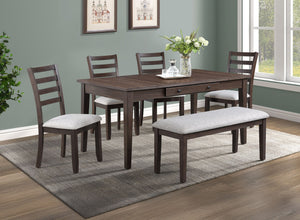 Wagner - 6 Piece Dining Room Set - Brown