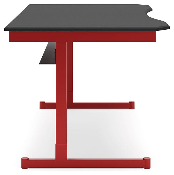 Lynxtyn - Red / Black - Home Office Desk