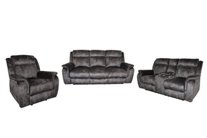 Park City - Reclining Sofa Set Dark Gray 3 Pc. Power Reclining Sofa, Loveseat, Recliner