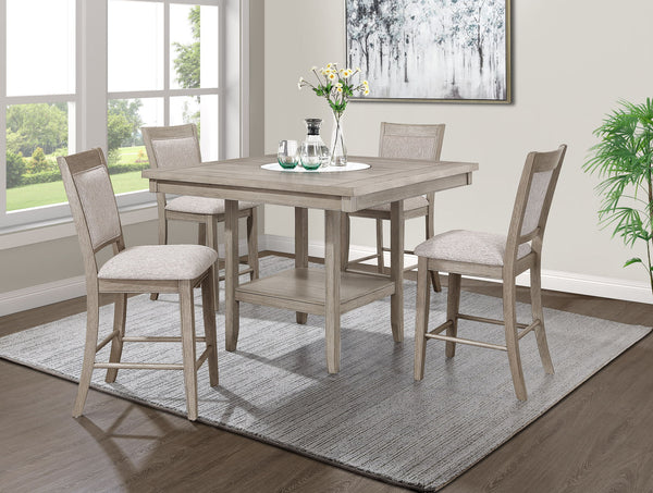 Fulton - 5 Piece Dining Room Set - White Oak