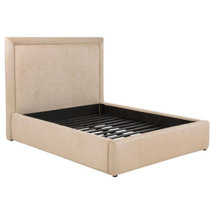 Lawson - Upholstered Platform Bed Beige Full