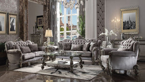 Versailles - Sofa With 5 Pillows Antique Platinum