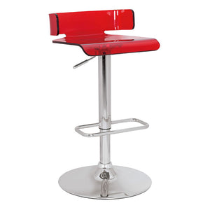 Rania - Adjustable Stool w/Swivel (1Pc) Red