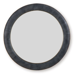 Corinsworth - Accent Mirror - Charcoal / Brass Finish