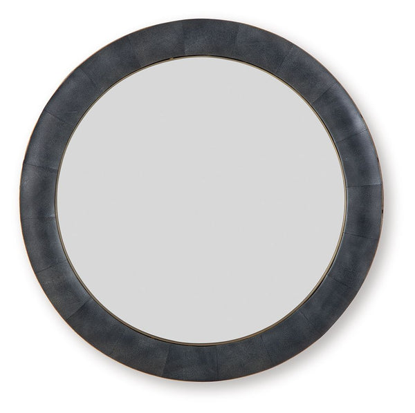 Corinsworth - Accent Mirror - Charcoal / Brass Finish