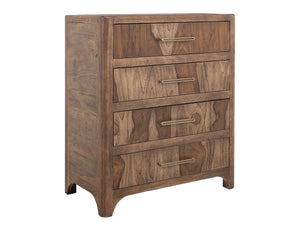 Praga - 4-Drawer Chest - Almond / Barrel Brown