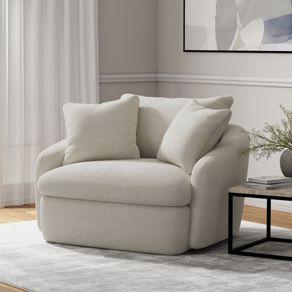 Boomer - Large Swivel Chair with 2 Pillows