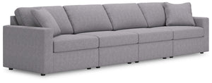 Modmax - Granite - Sectional Gray 4 Pc. Sofa Sectional