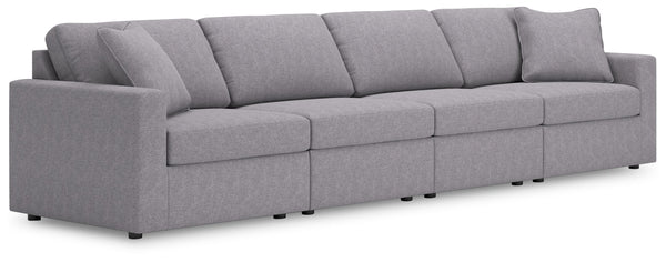 Modmax - Granite - Sectional Gray 4 Pc. Sofa Sectional