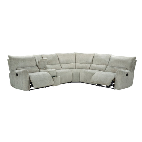 Remsen - Reclining Sectional Gray 3 Pc. Reclining Sectional