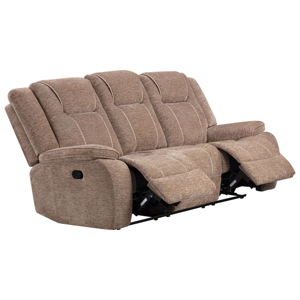 Bruno - Manual Sofa - Plush Tobacco