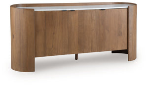 Fitzroy - Accent Cabinet - Brown / White