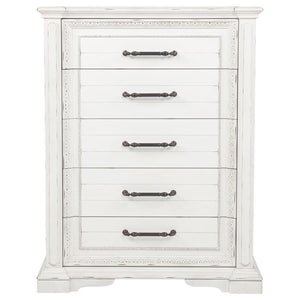 Mckinney - 5-Drawer Bedroom Chest Of Drawers - Vintage White