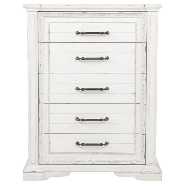 Mckinney - 5-Drawer Bedroom Chest Of Drawers - Vintage White