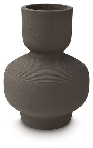 Dalsen - Vase Dark Brown 10"W x 10"D x 14"H