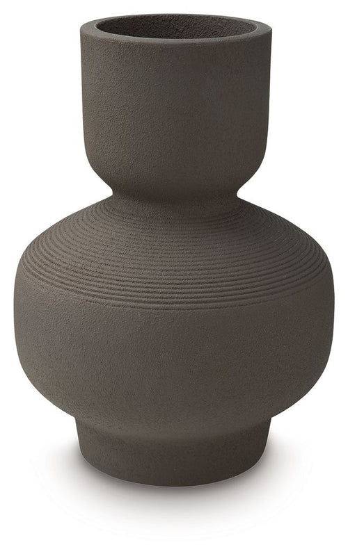 Dalsen - Vase Dark Brown 10"W x 10"D x 14"H