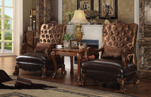 Dresden - Accent Chair w/1 Pillow Dark Brown