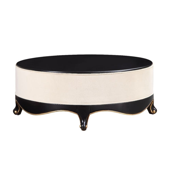 Sheridan - Cocktail Table - Cream Fabric & Black