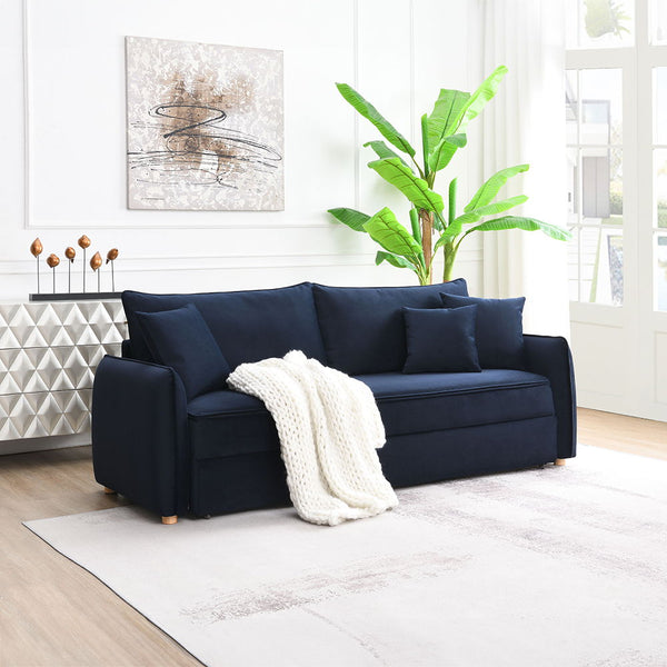 Irina - Sofa With Sleeper Blue Full