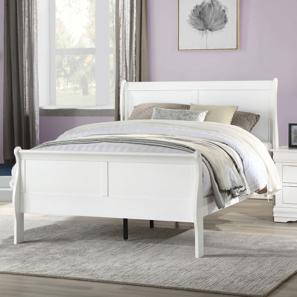 Louis Philippe - Bed White Twin
