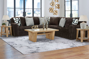 Midnight-Madness - Sectional Dark Brown 3 Pc. Sectional