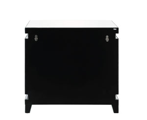 Lotus - 32" Console Cabinet - Mirrored & Faux Ice Cube Crystals