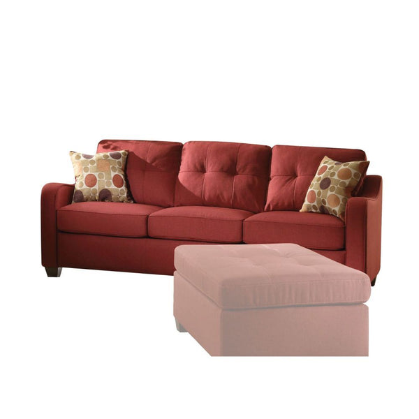 Cleavon II - Sofa (w/2 Pillows) Red