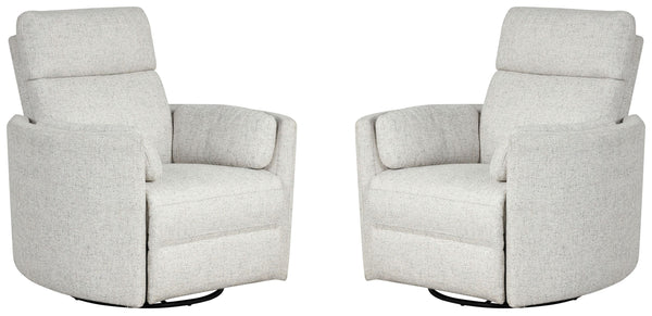 Radius - Power Swivel Glider Recliner (Set of 2)