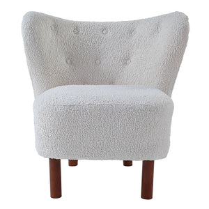 Zusud - Accent Chair - White Teddy Sherpa