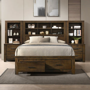 Merrilee II - Bed With Storage Oak