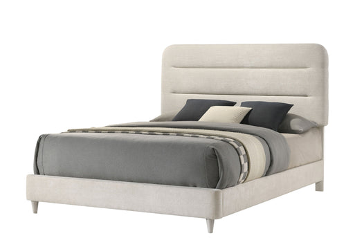 Nyomi - Upholstered Bed White