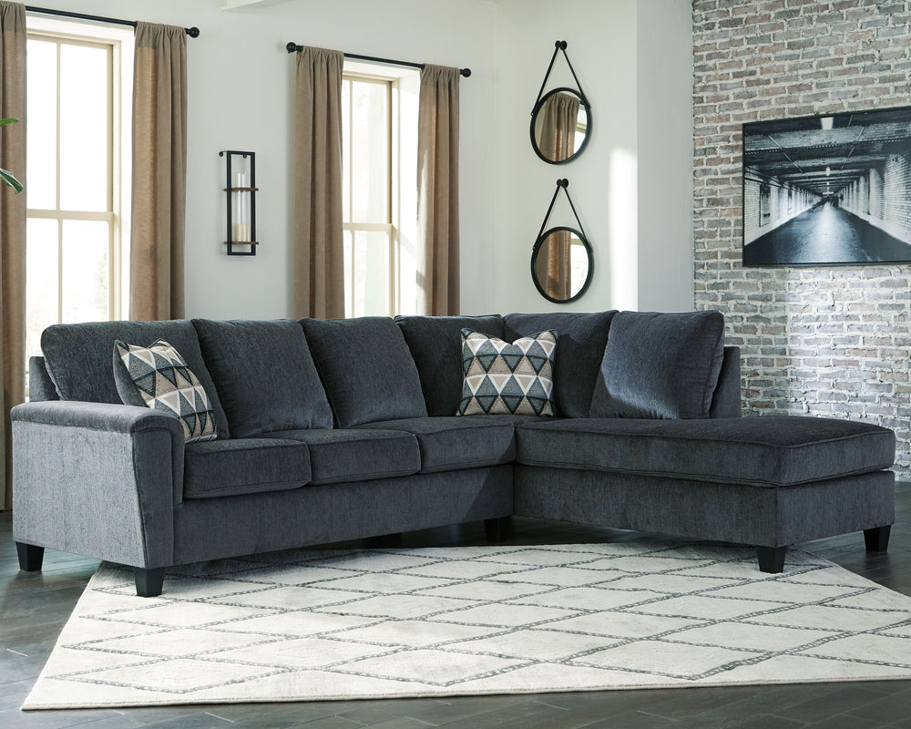 Abinger - Sleeper Sectional Dark Gray 2 Pc. Left Arm Facing Corner Chaise Sleeper Sectional