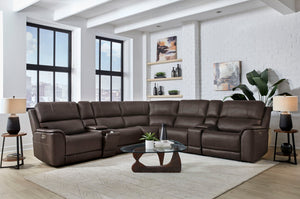 Easton - Power Reclining Sectional With Power Adjustable Headrests