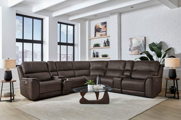 Easton - Power Reclining Sectional With Power Adjustable Headrests