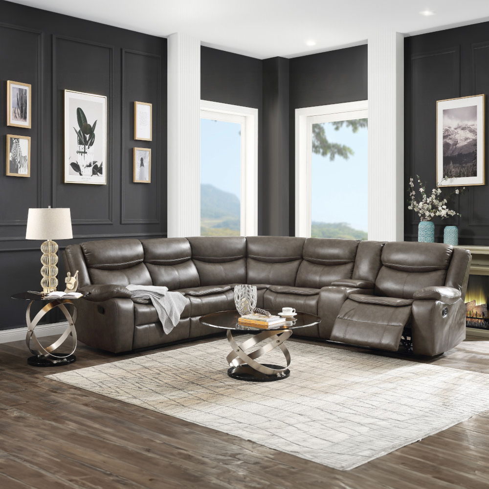 Tavin - Sectional Sofa (Motion) Taupe