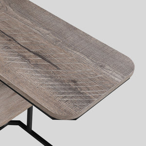 Ida - Chairside Table - Weathered Gray