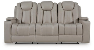 Elevate Edges - Reclining Sofa With Drop Down Table - Coin