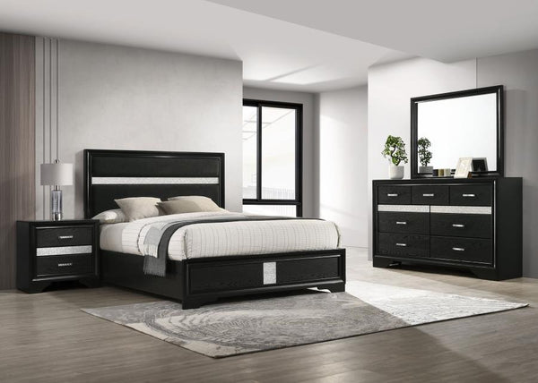 Miranda - Panel Bedroom Set - Black Black