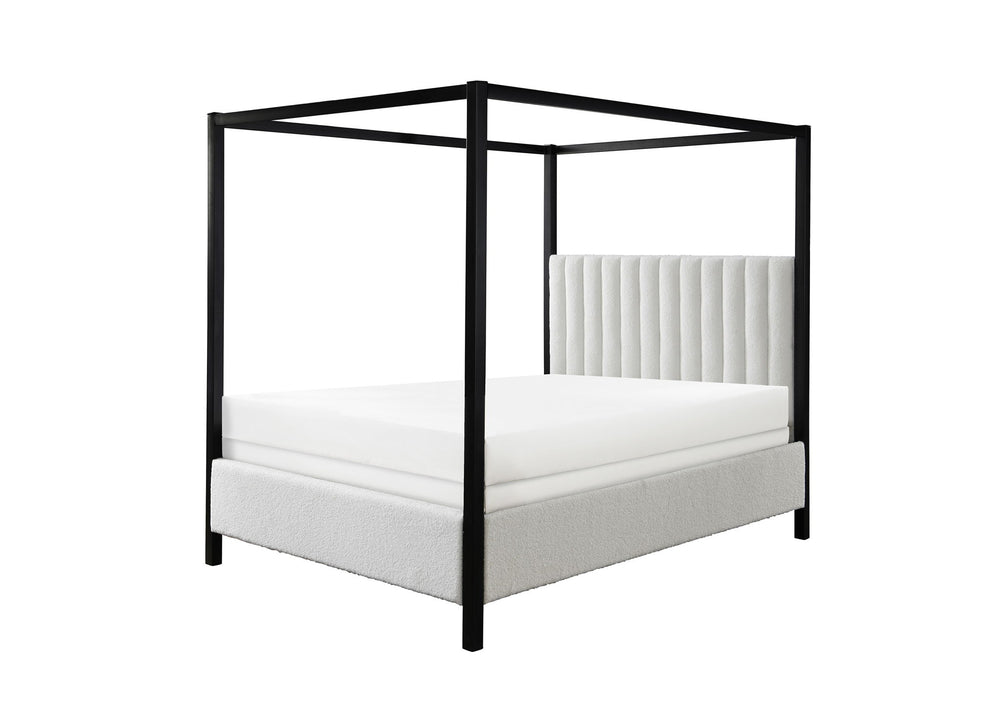 Adalyn - Canopy Bed White King
