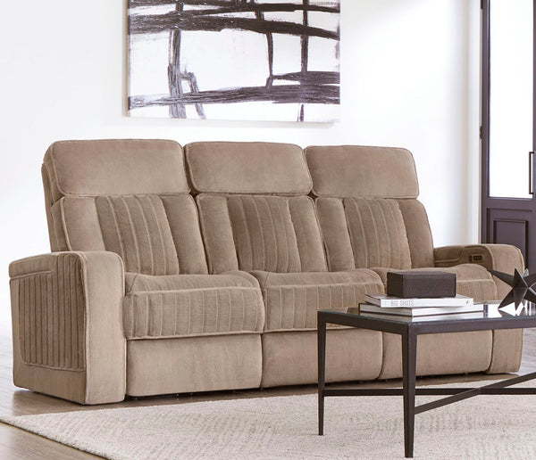 Equinox - Power Reclining Sofa With Drop Down Table