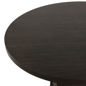 Plateau - 54" Round Dining Table - Top & Base - Dark Brown