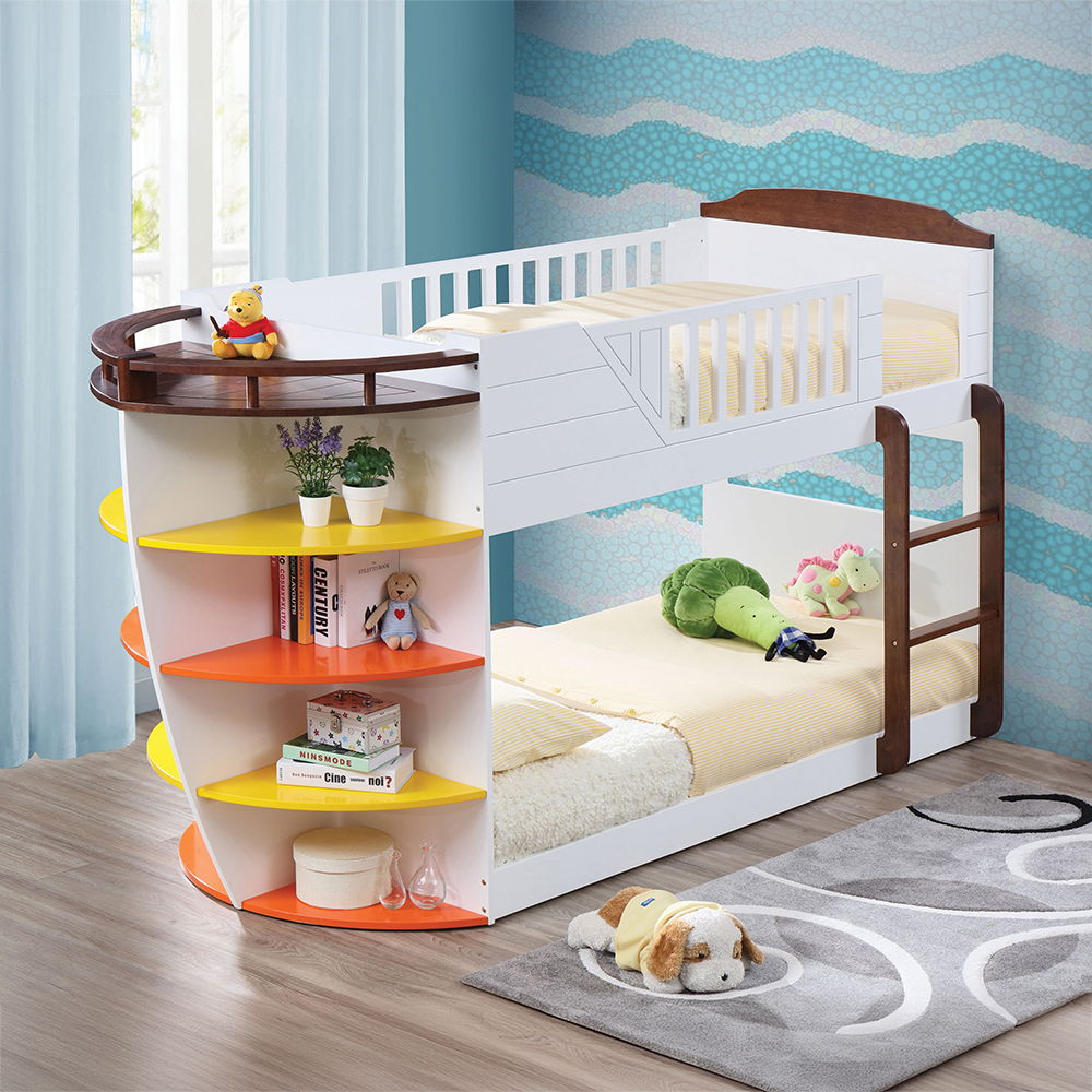 Neptune - Bunk Bed White Twin over Twin