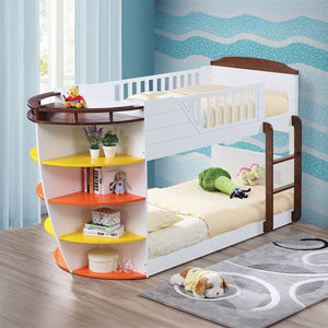 Neptune - Bunk Bed White Twin over Twin