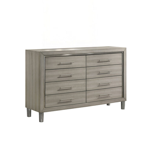 Lennox - 8 Drawer Dresser Gray Dressers