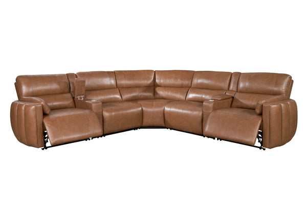 Modesto - Modular Power Reclining Sectional With Power Adjustable Headrests