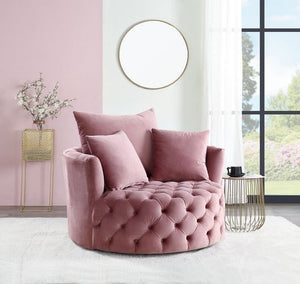 Zunyas - Accent Chair w/Swivel Pink