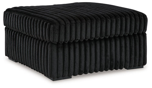 Midnight-Madness - Oversized Accent Ottoman Black