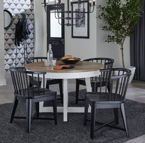 Americana Modern Dining - Dining Barrel Chair (Set of 2) - Black