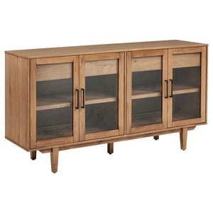 Middleton - 4-Door Sideboard Server With Dual Drawers Light Brown